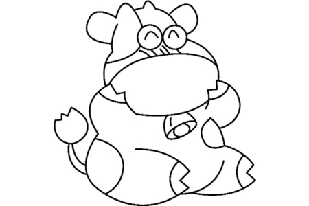 Coloriage Vache 10 – 10doigts.fr