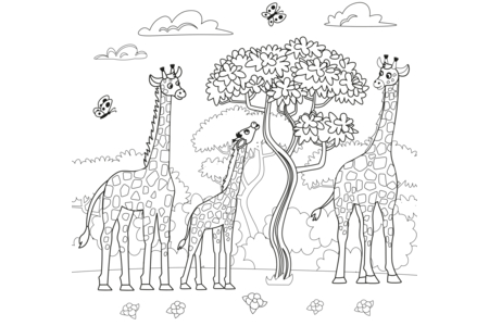 Coloriage Animaux-savane12 – 10doigts.fr