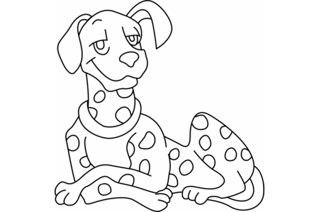 Coloriage Chien 16 – 10doigts.fr