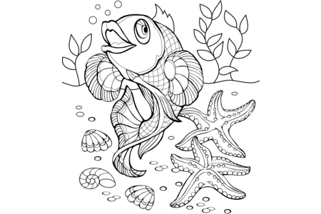 Coloriage Animaux-marins12 – 10doigts.fr