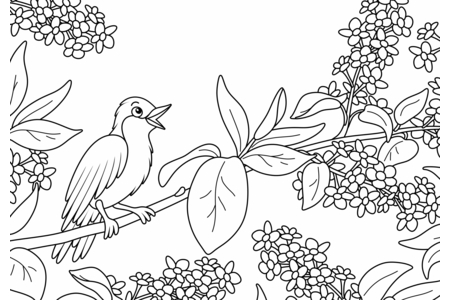 Coloriage Animaux-volants14 – 10doigts.fr