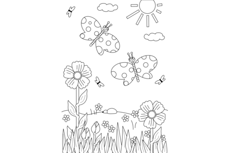 Coloriage Animaux-volants7 – 10doigts.fr