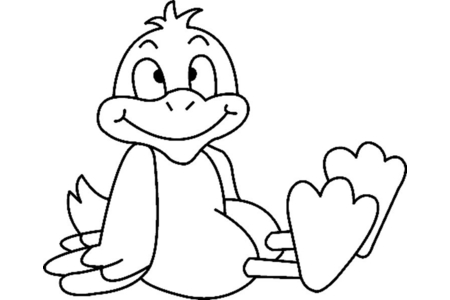 Coloriage Canard 02 – 10doigts.fr
