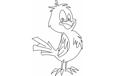 Coloriage Oiseau 04 – 10doigts.fr