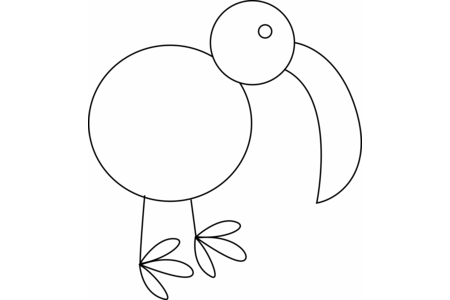 Coloriage Oiseau 27 – 10doigts.fr