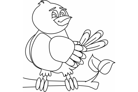 Coloriage Oiseau 31 – 10doigts.fr