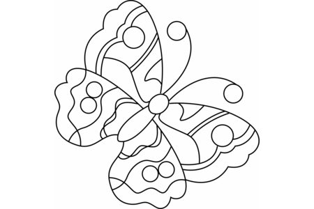 Coloriage Papillon 01 – 10doigts.fr