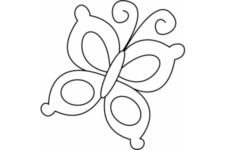 Coloriage Papillon 08 – 10doigts.fr