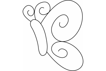 Coloriage Papillon 11 – 10doigts.fr