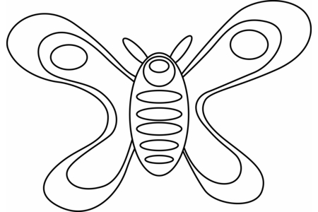Coloriage Papillon 12 – 10doigts.fr