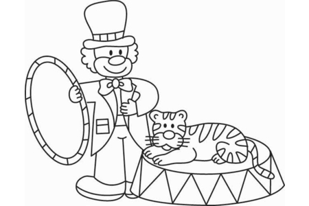 Coloriage Clown 14 – 10doigts.fr