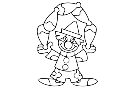 Coloriage Clown 19 – 10doigts.fr