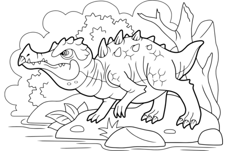 Coloriage Dinausores13 – 10doigts.fr