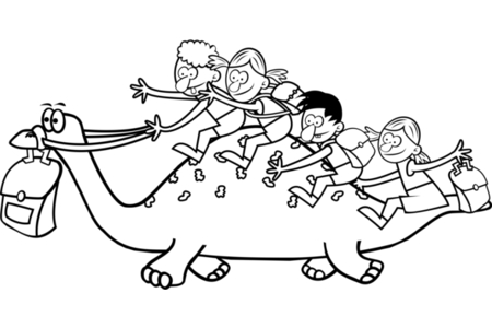 Coloriage Dinausores2 – 10doigts.fr