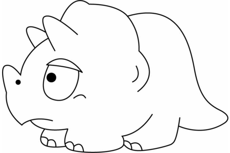 Coloriage Dinosaure 03 – 10doigts.fr