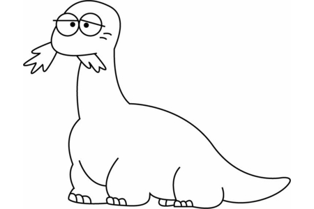 Coloriage Dinosaure 04 – 10doigts.fr
