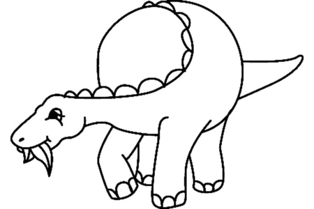 Coloriage Dinosaure 11 – 10doigts.fr