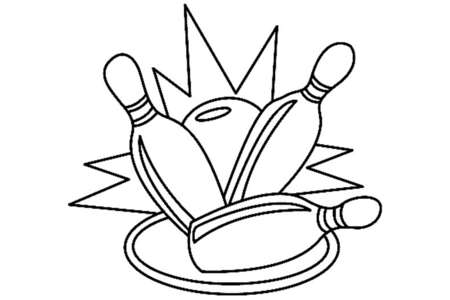 Coloriage Bowling 01 – 10doigts.fr