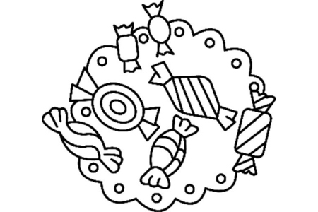 Coloriage Friandises 01 – 10doigts.fr