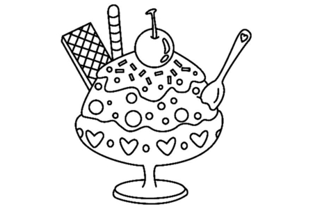 Coloriage Glace 04 – 10doigts.fr