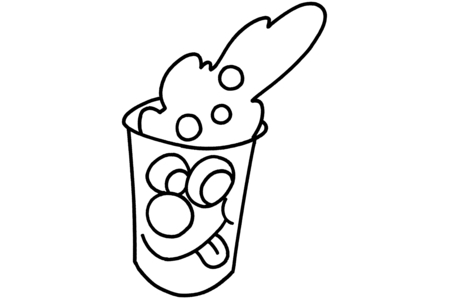 Coloriage Gobelet 02 – 10doigts.fr