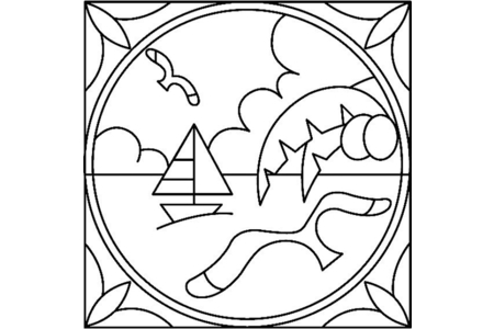 Coloriage Mer 02 – 10doigts.fr