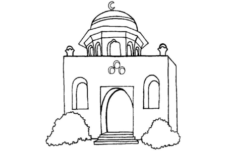 Coloriage Palais marocain – 10doigts.fr