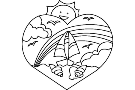 Coloriage Paysage 01 – 10doigts.fr