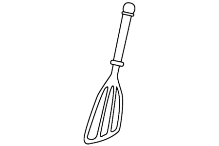 Coloriage Spatule 01 – 10doigts.fr
