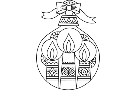 Coloriage Bougies 06 – 10doigts.fr