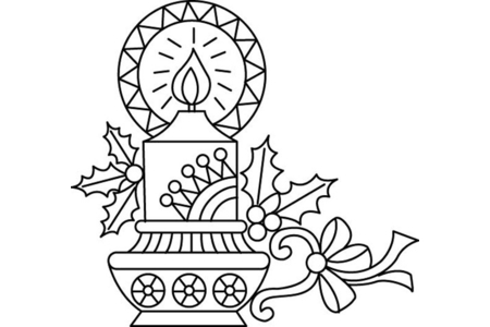 Coloriage Bougies 08 – 10doigts.fr