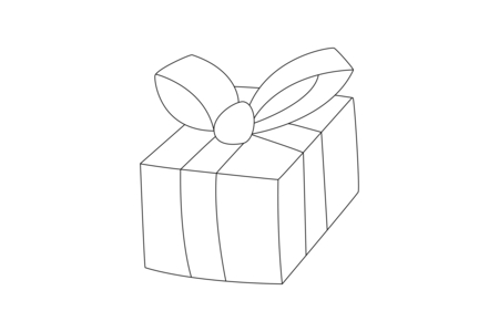 Coloriage Cadeau 06 – 10doigts.fr