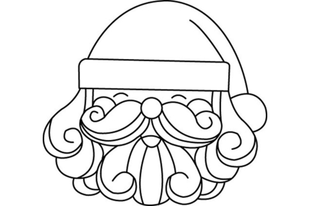 Coloriage Père Noël 09 – 10doigts.fr