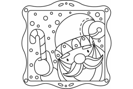 Coloriage Père Noël 26 – 10doigts.fr
