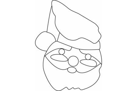 Coloriage Père Noël 44 – 10doigts.fr