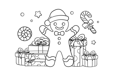 Coloriage bonhomme02 – 10doigts.fr