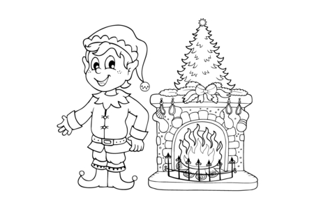 Coloriage lutin06 – 10doigts.fr