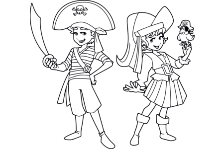 Coloriage Pirate7 – 10doigts.fr