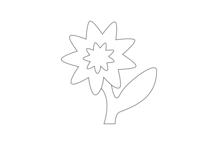 Coloriage Fleur 031 – 10doigts.fr