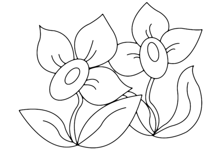 Coloriage Fleurs 008 – 10doigts.fr