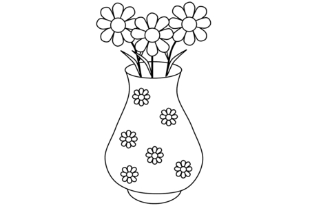 Coloriage Fleurs 014 – 10doigts.fr