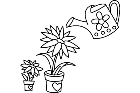 Coloriage Fleurs 032 – 10doigts.fr