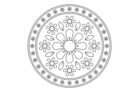 Coloriage Mandala15 – 10doigts.fr
