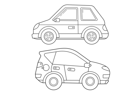 Coloriage Auto 15 – 10doigts.fr
