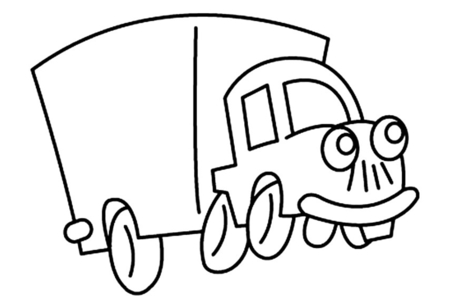 Coloriage Camion 05 – 10doigts.fr