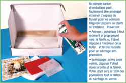 Colle et vernis en aérosol : conseils d'utilisation - Vernis protecteur - 10doigts.fr - 2