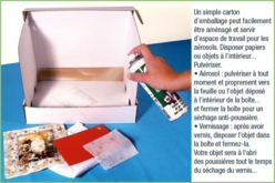 Colle et vernis en ae´rosol : conseils d'utilisation - Vernis protecteur - 10doigts.fr - 2