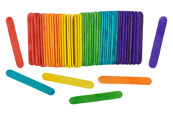 bâtonnet coloré en bois - Accessoires en bois - 10doigts.fr