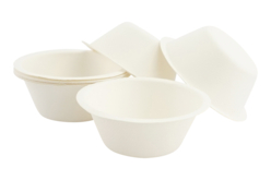 bols canne à sucre carton blanc - Vaisselle jetable et réutilisable - 10doigts.fr