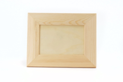 cadre en bois naturel à décorer - Cadres photos en bois - 10doigts.fr